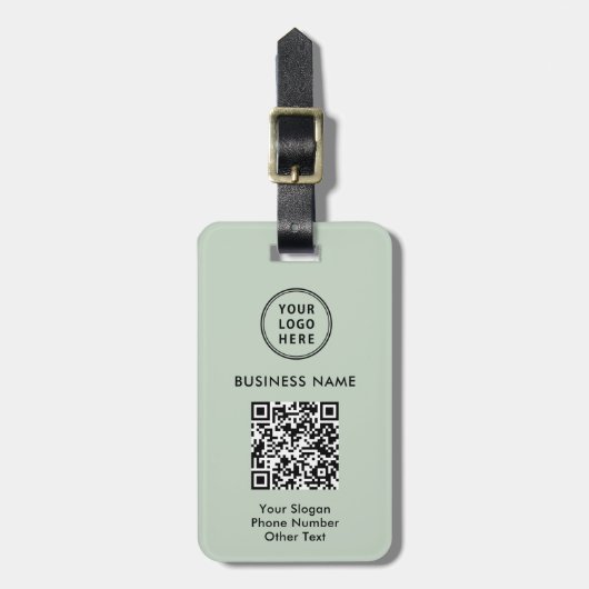 Professionele zakelijke Logo QR-code Bagagelabel (Voorkant verticaal)