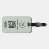 Professionele zakelijke Logo QR-code Bagagelabel (Achterkant horizontaal)