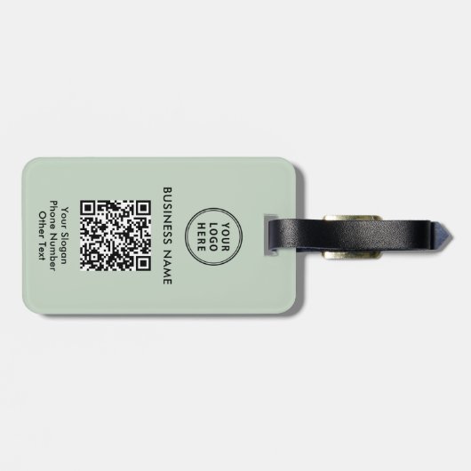 Professionele zakelijke Logo QR-code Bagagelabel (Achterkant horizontaal)