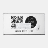 Professionele zakelijke Logo - QR-code en -tekst Bureaumat (Keyboard & Muis)