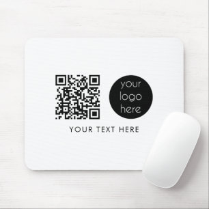 Professionele zakelijke Logo - QR-code en -tekst Muismat