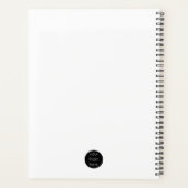 Professionele zakelijke Logo - QR-code en -tekst Planner (Achterkant)