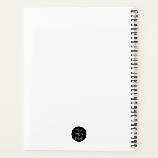 Professionele zakelijke Logo - QR-code en -tekst Planner (Achterkant)