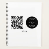 Professionele zakelijke Logo - QR-code en -tekst Planner (Voorkant)