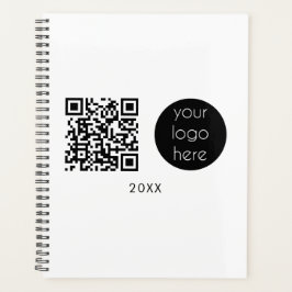 Professionele zakelijke Logo - QR-code en -tekst Planner