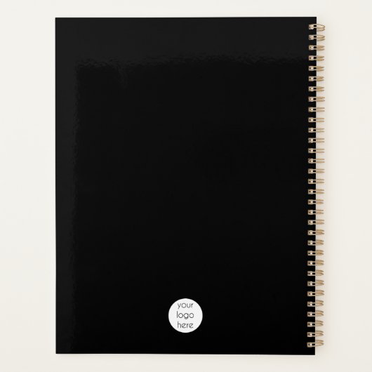 Professionele zakelijke Logo - QR-code en -tekst Planner (Achterkant)