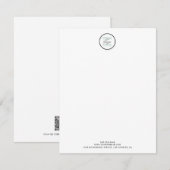 Professionele zakelijke Logo QR-code Notitiekaartje (Voorkant / Achterkant)