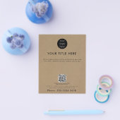 Professionele zakelijke Logo QR Code Promotie Flyer (Enkel)