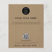 Professionele zakelijke Logo QR Code Promotie Flyer (Voorkant)