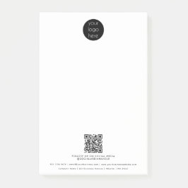 Professionele zakelijke Logo QR Code Promotie Post-it® Notes