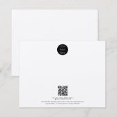 Professionele zakelijke Logo QR-code Robuust Kraft Notitiekaartje (Voorkant / Achterkant)