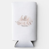 Professionele zakelijke Logo QR-code Seltzer Blikjeskoeler (Voorkant)