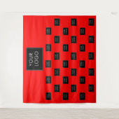 Professionele zakelijke Logo Red Fair-achtergrond Wandkleed (Voorkant)