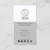 Professionele zakelijke Logo Sociale media QR Code Visitekaartje (Voorkant)