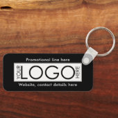 Professionele Zakelijke Logo Tekst Promo Gifts Zwa Sleutelhanger (Voorkant)