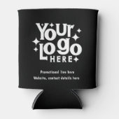 Professionele zakelijke Logo tekst Trendy QR-code Blikjeskoeler (Voorkant)