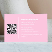 Professionele Zakelijke logo Vetgedrukte Roze QR C