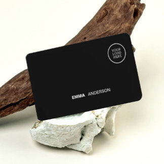 Professionele Zakelijke logo Vetgedrukte zwarte QR Visitekaartje