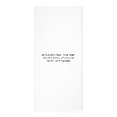 Professionele zakelijke Logo zwart-witservice Reclamekaart (Achterkant)