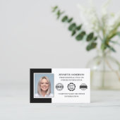 Professionele zakelijke medewerker Aangepaste foto Visitekaartje (Staand voorkant)