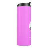 Professionele  zakelijke merken Deep Pink Thermosbeker (Gedraaid links)