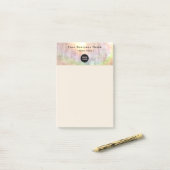 Professionele zakelijke neutrale gekleurde Logo 4x Post-it® Notes (Op bureau)