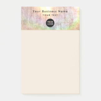Professionele zakelijke neutrale gekleurde Logo 4x Post-it® Notes