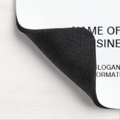 Professionele zakelijke onderneming Uw Logo Muismat (Hoek)