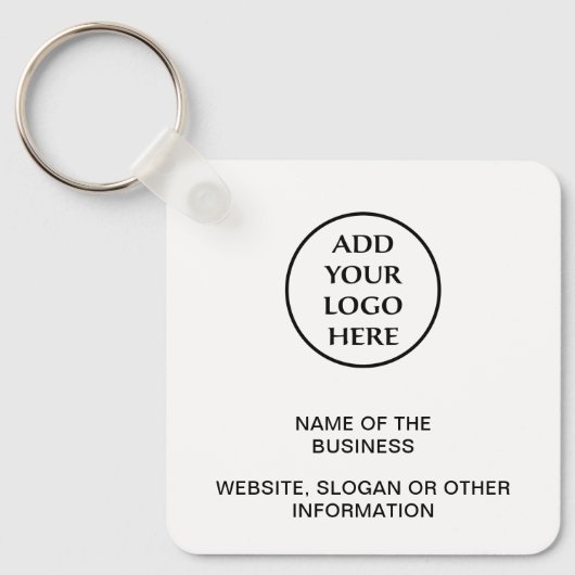 Professionele zakelijke onderneming Uw Logo Sleutelhanger (Voorkant)