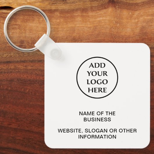 Professionele zakelijke onderneming Uw Logo Sleutelhanger (Voorkant)