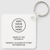 Professionele zakelijke onderneming Uw Logo Sleutelhanger (Achterkant)