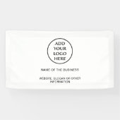 Professionele zakelijke onderneming Uw Logo Spandoek (Horizontaal)