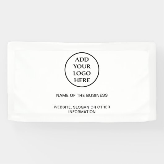 Professionele zakelijke onderneming Uw Logo Spandoek (Horizontaal)