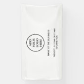 Professionele zakelijke onderneming Uw Logo Spandoek (Verticaal)