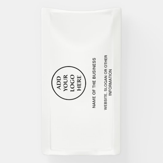 Professionele zakelijke onderneming Uw Logo Spandoek (Verticaal)