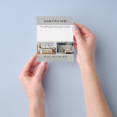 Professionele zakelijke promotie 2 Foto en tekst Flyer (Hand)