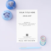Professionele Zakelijke Promotionele Verkoop QR Co Flyer (Enkel)