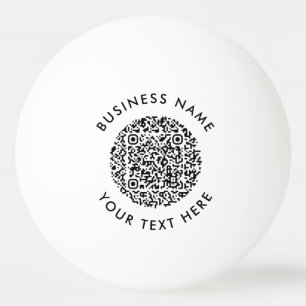 Professionele Zakelijke QR Code Logo Minimale Eenv Pingpongbal