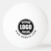 Professionele Zakelijke QR Code Logo Minimale Eenv Pingpongbal (Achterkant)