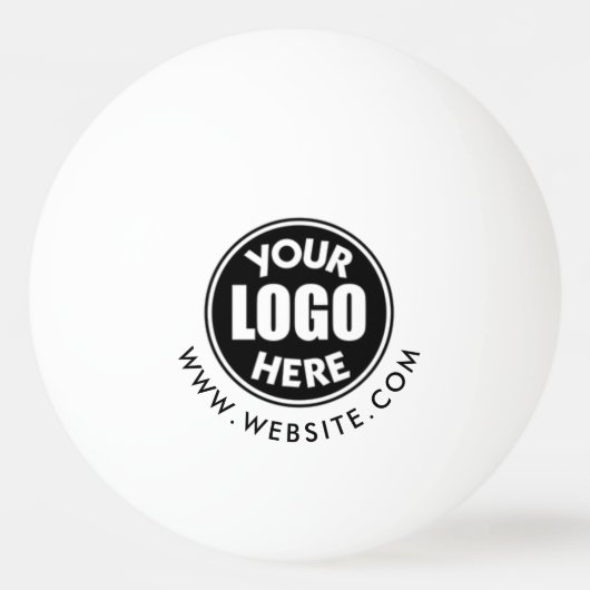 Professionele Zakelijke QR Code Logo Minimale Eenv Pingpongbal (Achterkant)