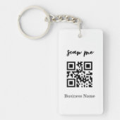 Professionele zakelijke QR-code Logo Sleutelhanger (Voorkant)