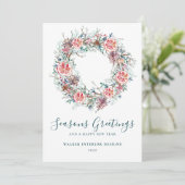 Professionele zakelijke seizoenen - kerstmis feestdagenkaart (Staand voorkant)