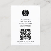 Professionele Zakelijke Werknemer Foto QR Code Visitekaartje (Achterkant)