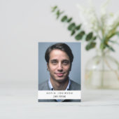 Professionele Zakelijke Werknemer Foto QR Code Visitekaartje (Staand voorkant)