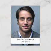 Professionele Zakelijke Werknemer Foto QR Code Visitekaartje (Voorkant)