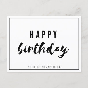 Professionele zakelijke werknemer Happy Birthday Briefkaart