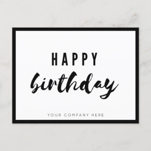 Professionele zakelijke werknemer Happy Birthday Briefkaart