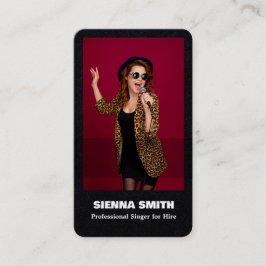 Professionele Zanger Aangepaste QR Premium Visitekaartje