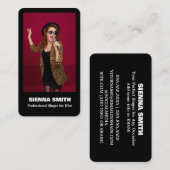 Professionele zanger visitekaartje (Voorkant / Achterkant)