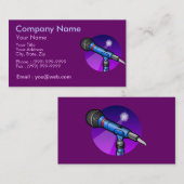 Professionele zanger visitekaartje (Voorkant / Achterkant)